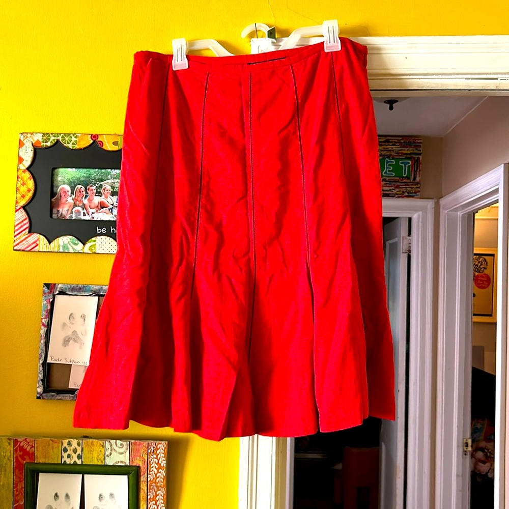 Orange flair skirt